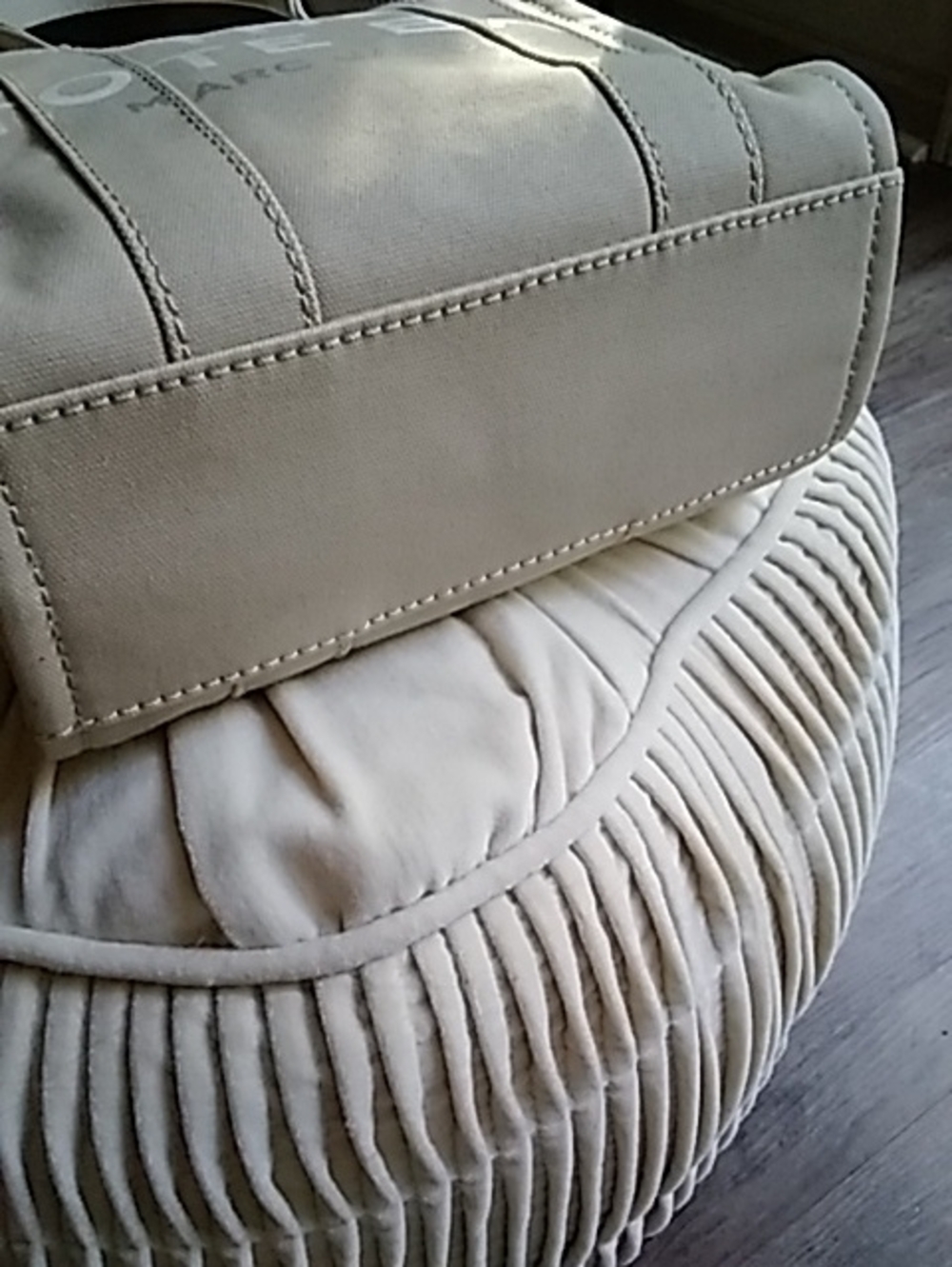 Marc Jacobs Beige Canvas Tote Crossbody - SMALL - Picture 4 of 4